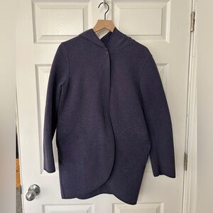 Lululemon Navy Urban Horizons Reversible Hooded Jacket Coat Size Medium